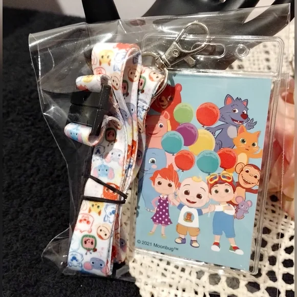 ⏰(5/$25) Coco Melon Lanyard with ID Badge Holder and Lobster Claw hook New Price - Picture 3 of 12